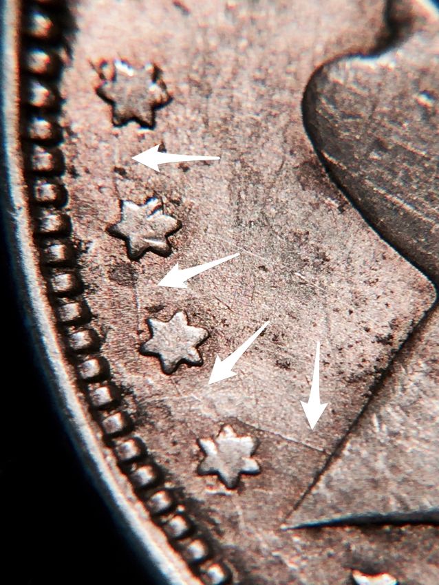 1921-Morgan-&-1935-Peace-Dollar/Crack-Die/Light-Die-Strike