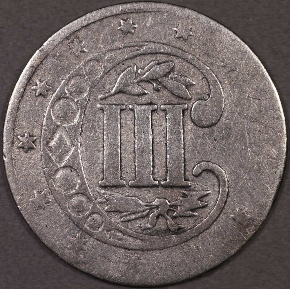 1854-Silver-3-Cent-Up-For-Grading