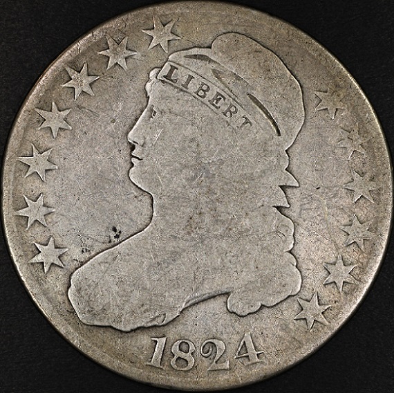 1824-Bust-Half-Up-For-Grading