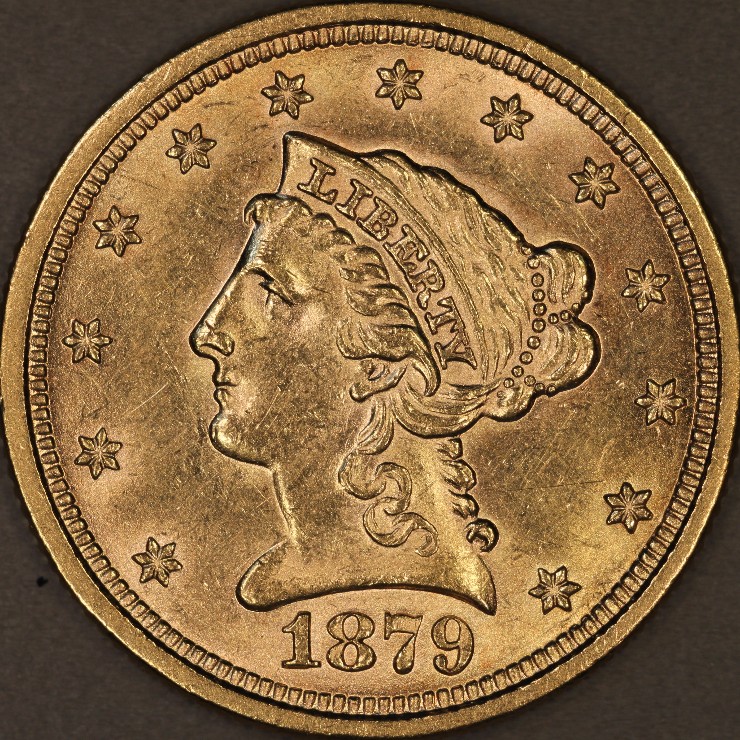 1879-Liberty-Head-1/4-Eagle-Pros-Vs-ANACS