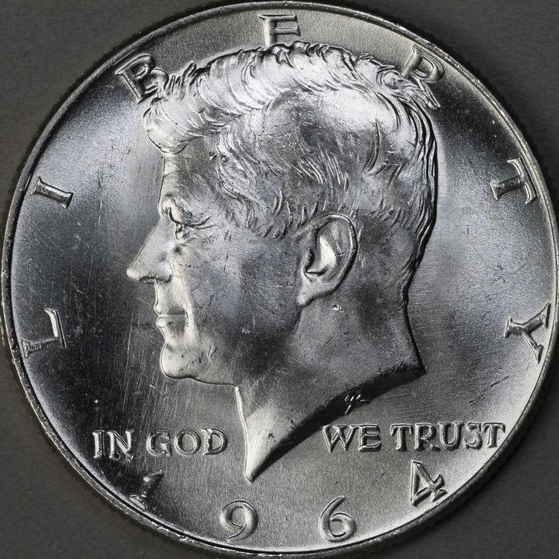 2-1964-Kennedy-1/2-Dollars-Up-For-Grading