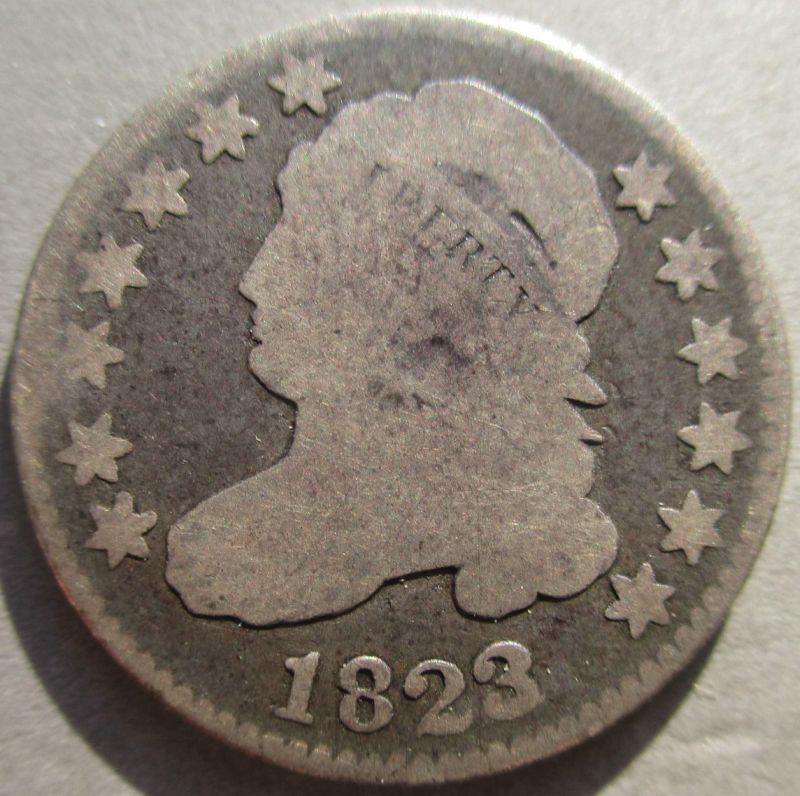 1823-Capped-Bust-Dime-Thought-On-Grade