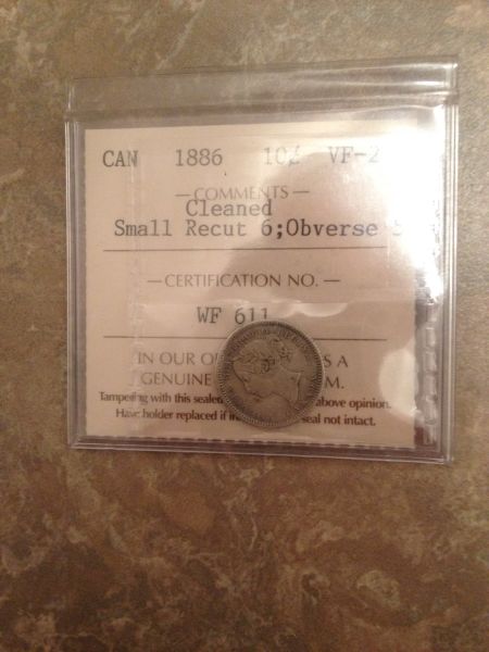 1886-10-Cent-Coin-ICCS-Graded-
