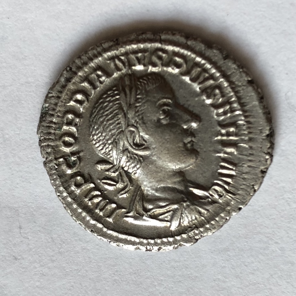 Gordian-III-Silver-Denarius-W/-Horse-238-244-Ad