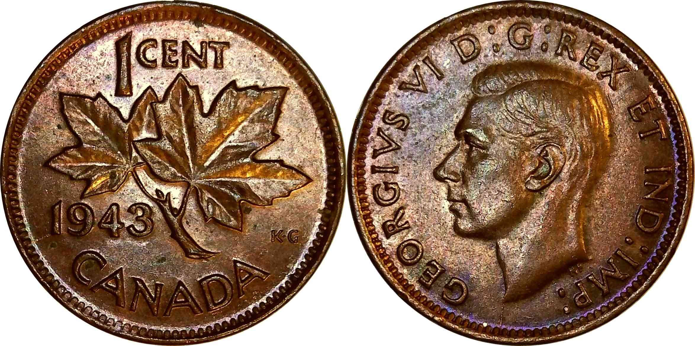 Canada-1943-1-Cent...-Round-Vs.-Oval-Dots?