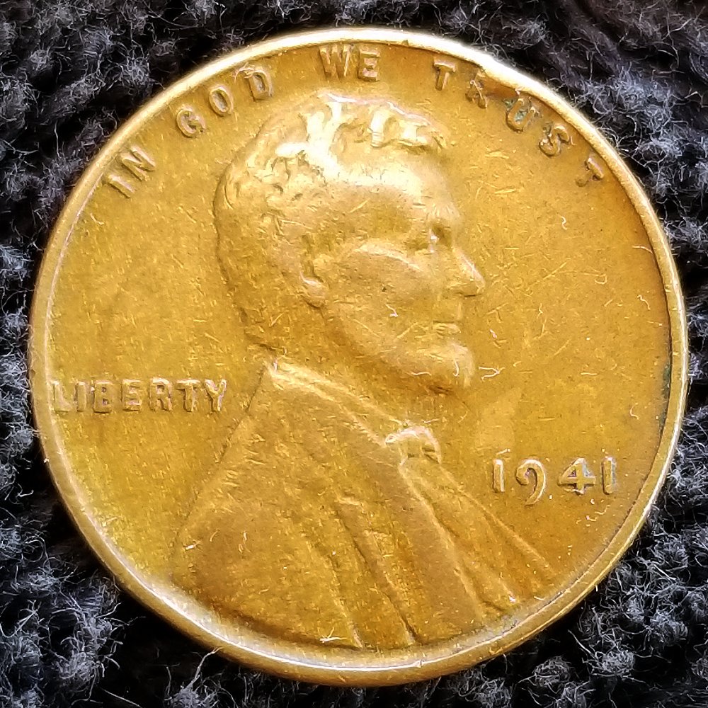 1941-Lincoln-Wheat-Cent-Strike-Through-Error-On-Reverse?