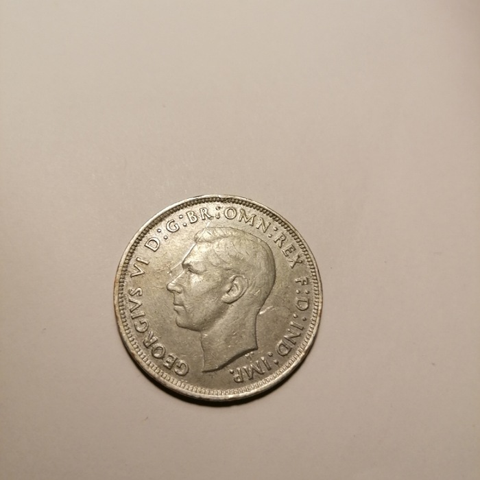 1944-One-Penny,-Silver-In-Colour