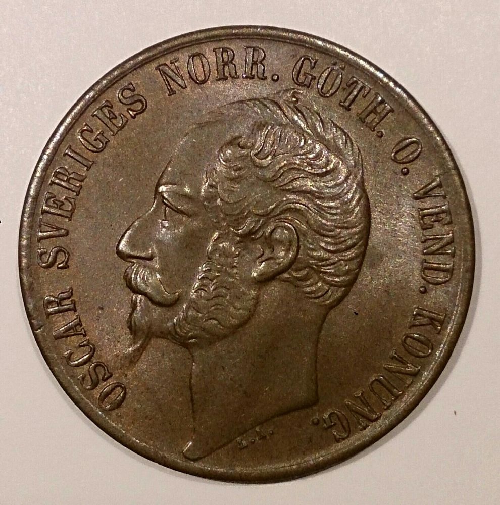 1857-Sweden-5-�re