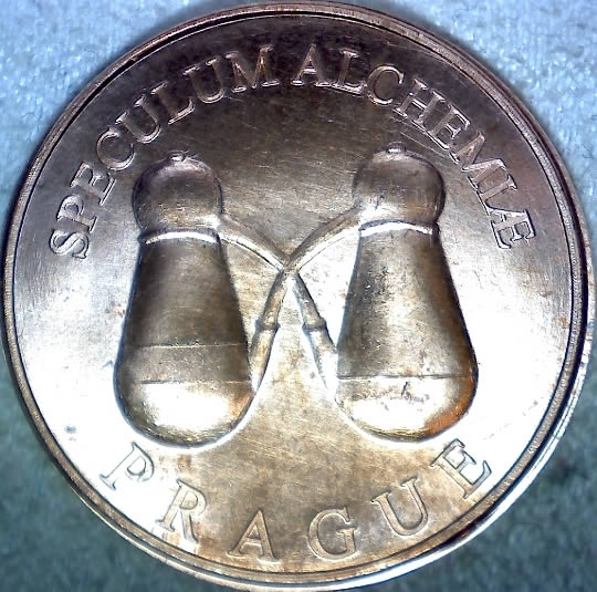 Modern-Copper-Token-From-Speculum-Alchemiae-In-Prague