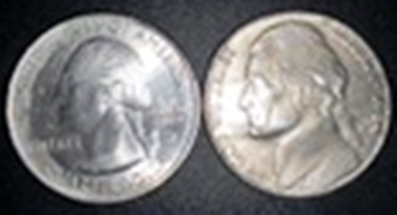 1964-Lincoln-Nickel-On-Quarter-Planchet-With-No-Distortion