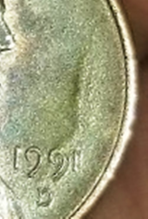 1991-D-Lincoln-Cent--'Lightning-Bolt'-Error/Cud-Error?