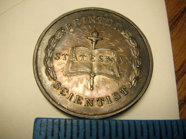 Benajmin-Franklin-Silver-Token-/-Medal-ID-Help