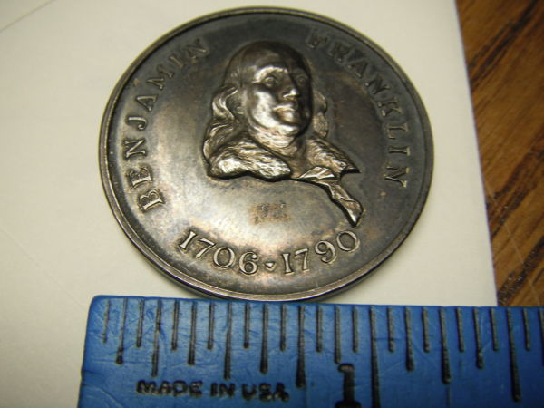 Benajmin-Franklin-Silver-Token-/-Medal-ID-Help
