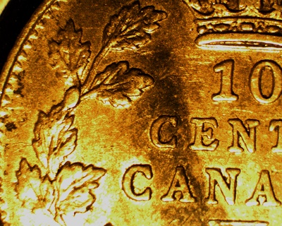 1917--Dime--With-Extra-Leaf-On-Reverse