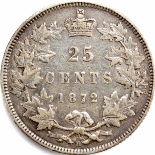 1872.-Quarter--Bars-In-Neck-S-Bow.-Reverse