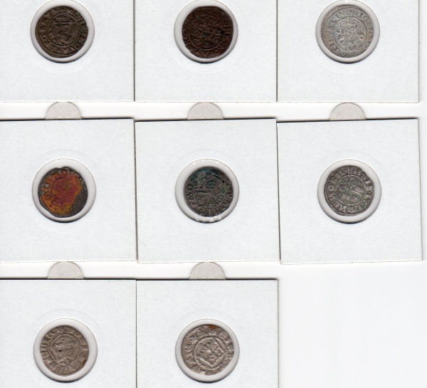 8-Unknown-Coins-From-Dorpat,-Livonia,-Sweden,-Etc