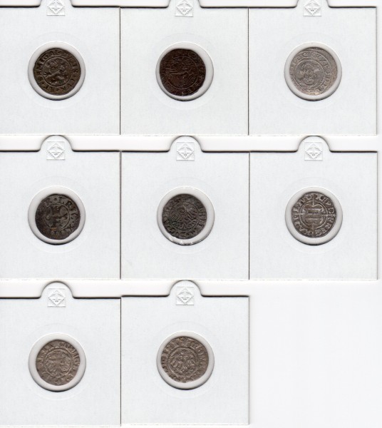 8-Unknown-Coins-From-Dorpat,-Livonia,-Sweden,-Etc