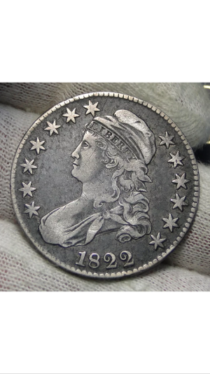 Two-1822-Capped-Busts