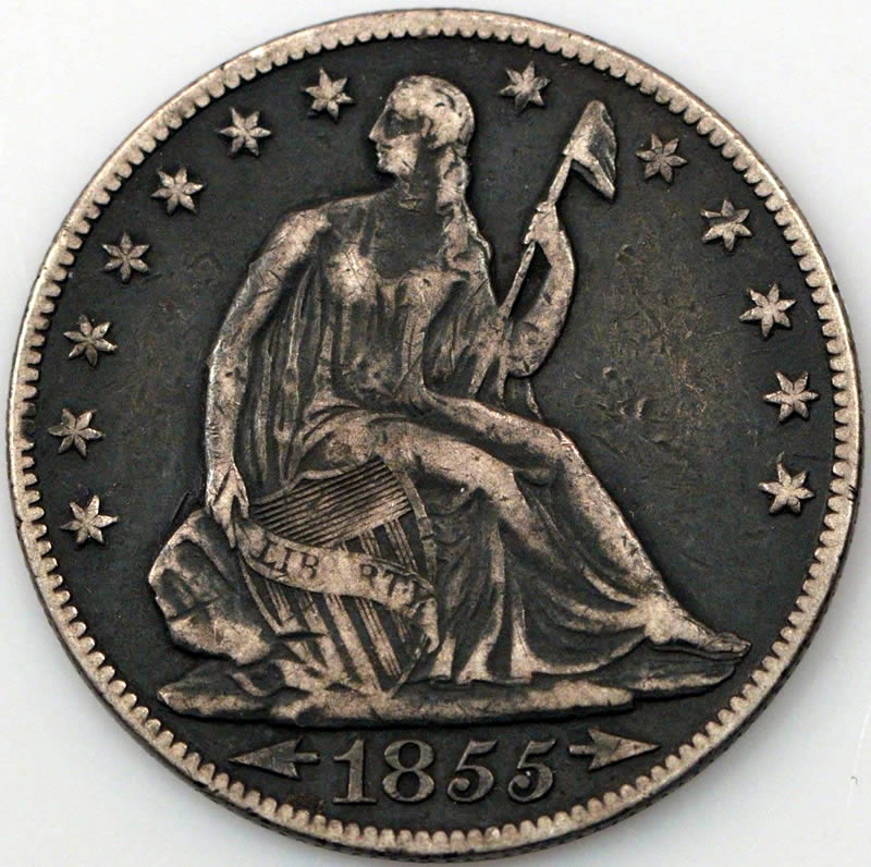 Two-1855-O-Arrows-Seated-Liberty-Half-Dollars-Grade-Opinions?