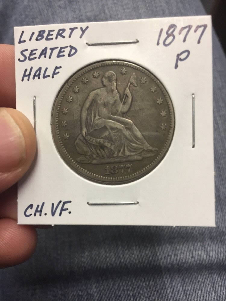 Some-Liberty-Seated-Half-Dollars-W/-Motto-For-Grading