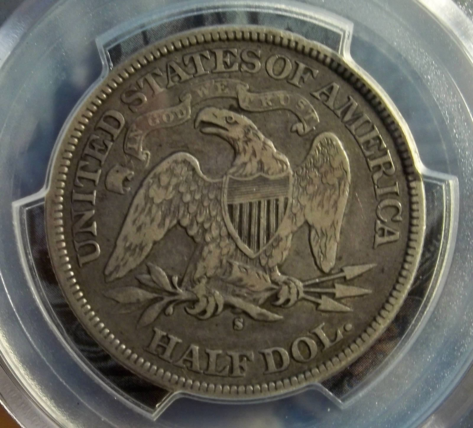 Some-Liberty-Seated-Half-Dollars-W/-Motto-For-Grading