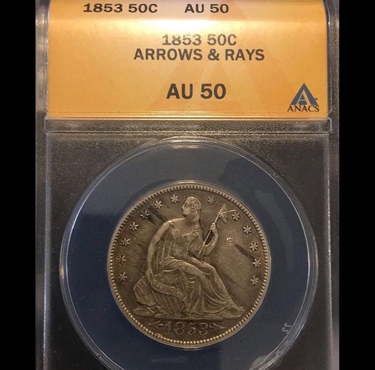 1853-Arrows-And-Rays-Seated-Half-Dollar-Value,-Grade-Vs-TPG