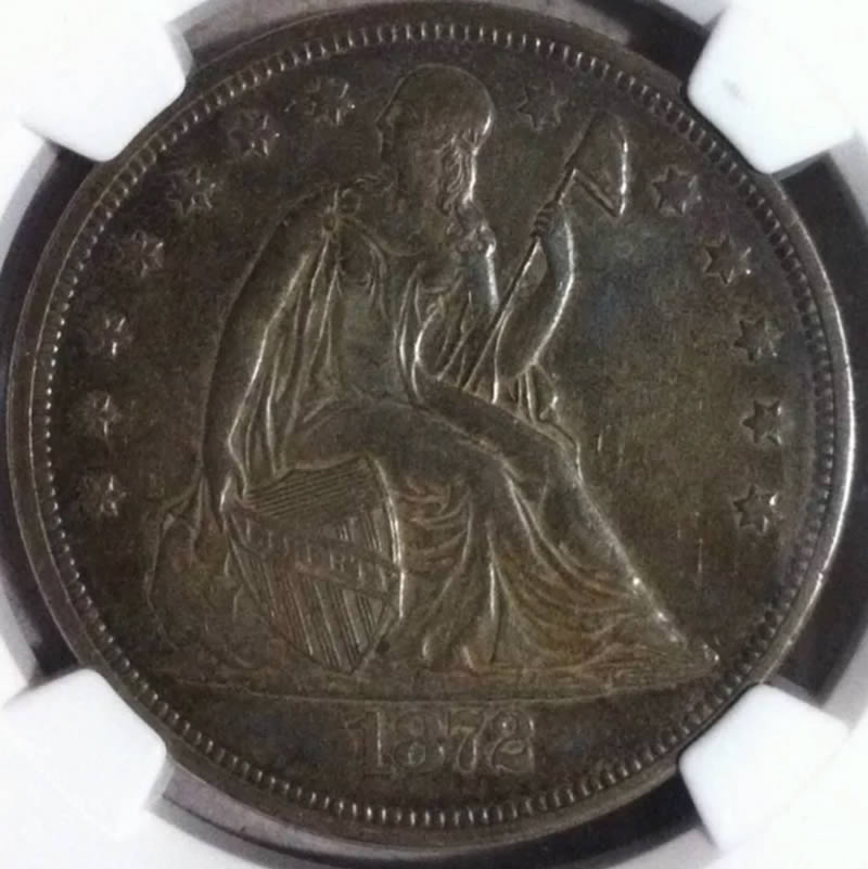 1872-Seated-$1-For-Grades