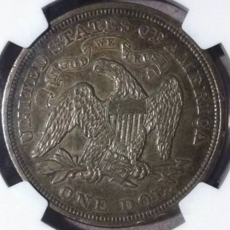 1872-Seated-$1-For-Grades