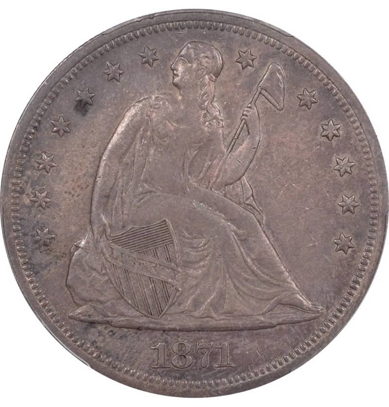 1871-Seated-Dollars-For-Grading