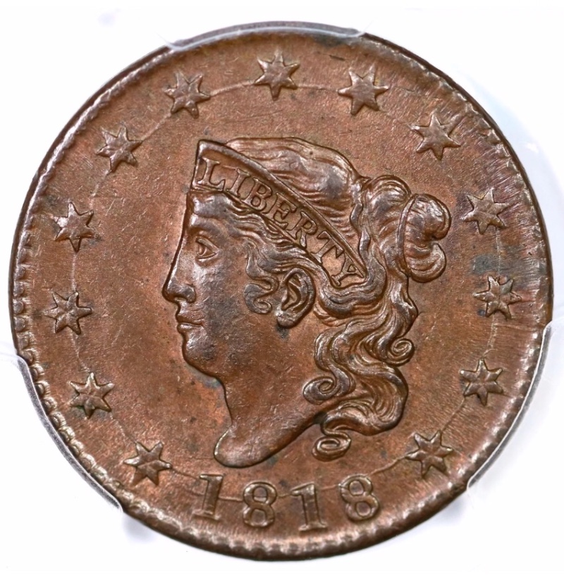 1818-Matron-Head-Large-Cent-For-Grading