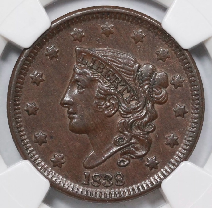 1838-Large-Cent-For-Grading