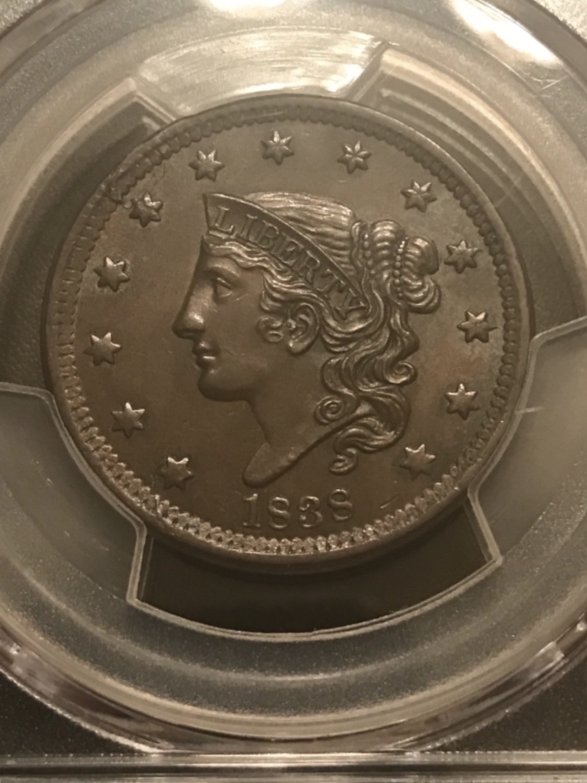 1838-Coronet-Large-Cent-For-Grading