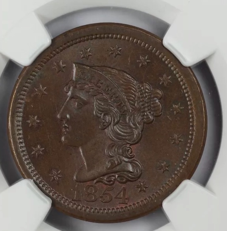 1854-&-1855-Braided-Hair-Cents.-You-Vs-NGC