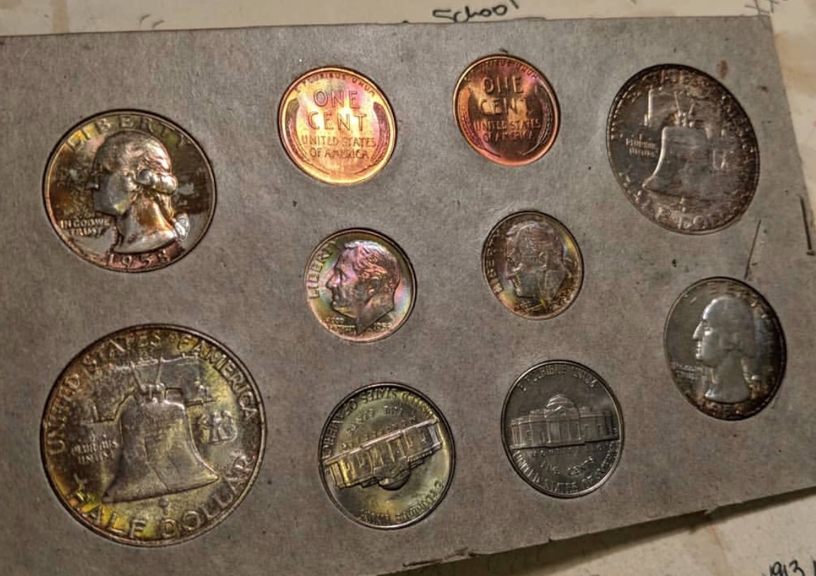1958-D-Roosevelt-Dimes-From-Mint-Sets-For-Grading