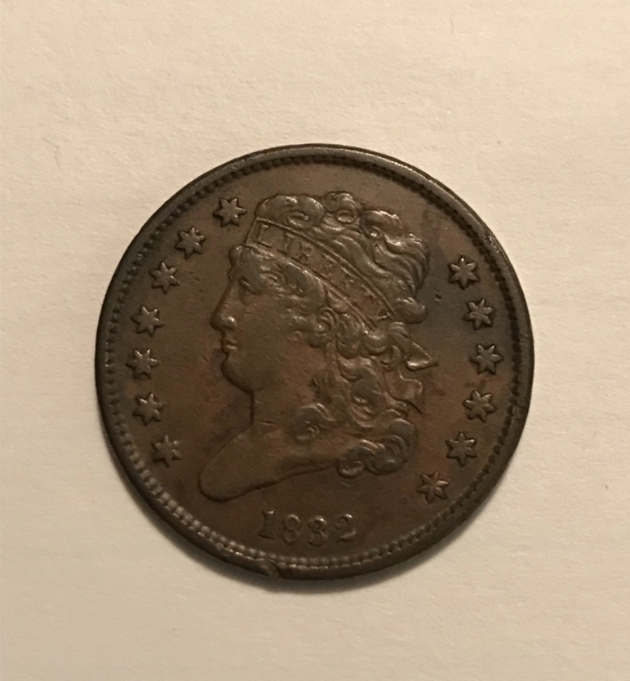 1832-Half-Cent-For-Grading