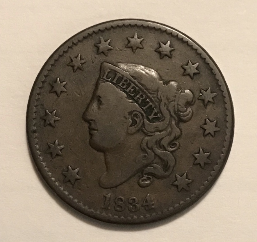 1834-Large-Cent-For-Grading