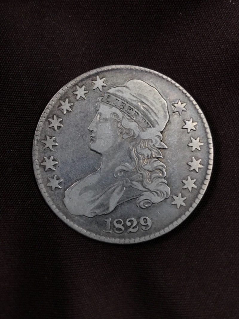 1829-Capped-Bust-Half-For-Grading
