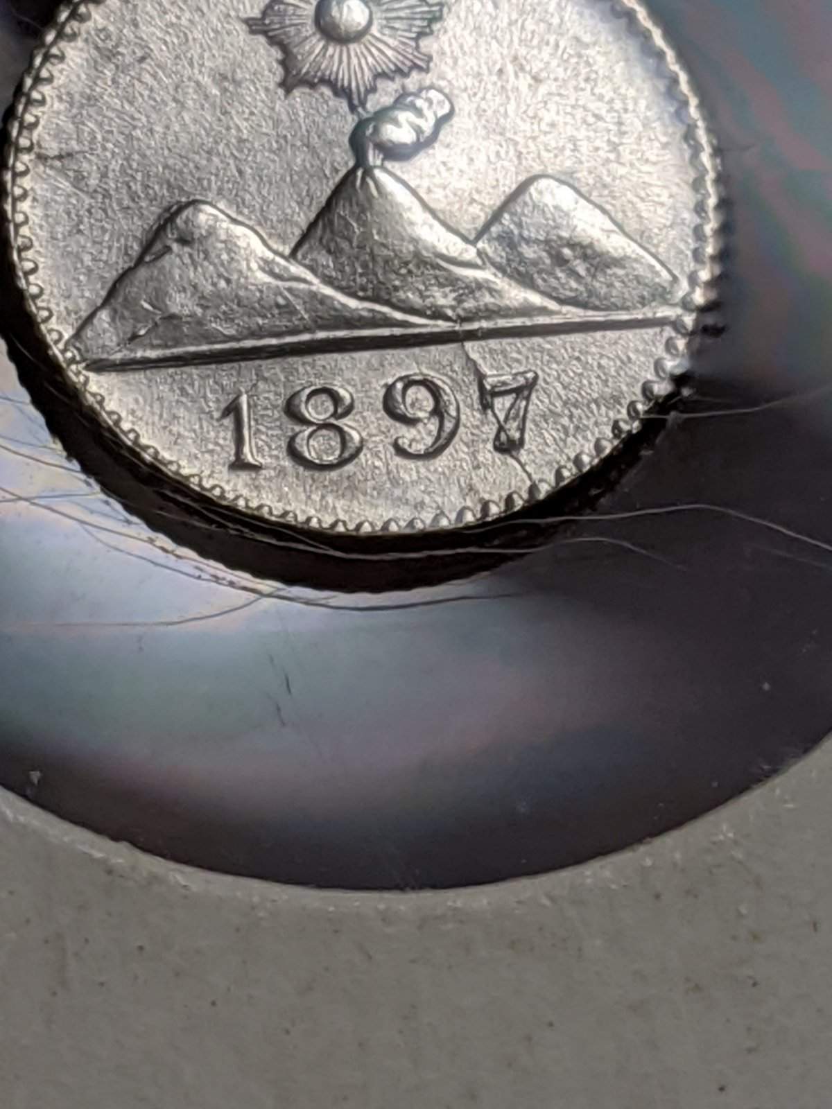 1897-Guatemalan-1/4-Real-MS