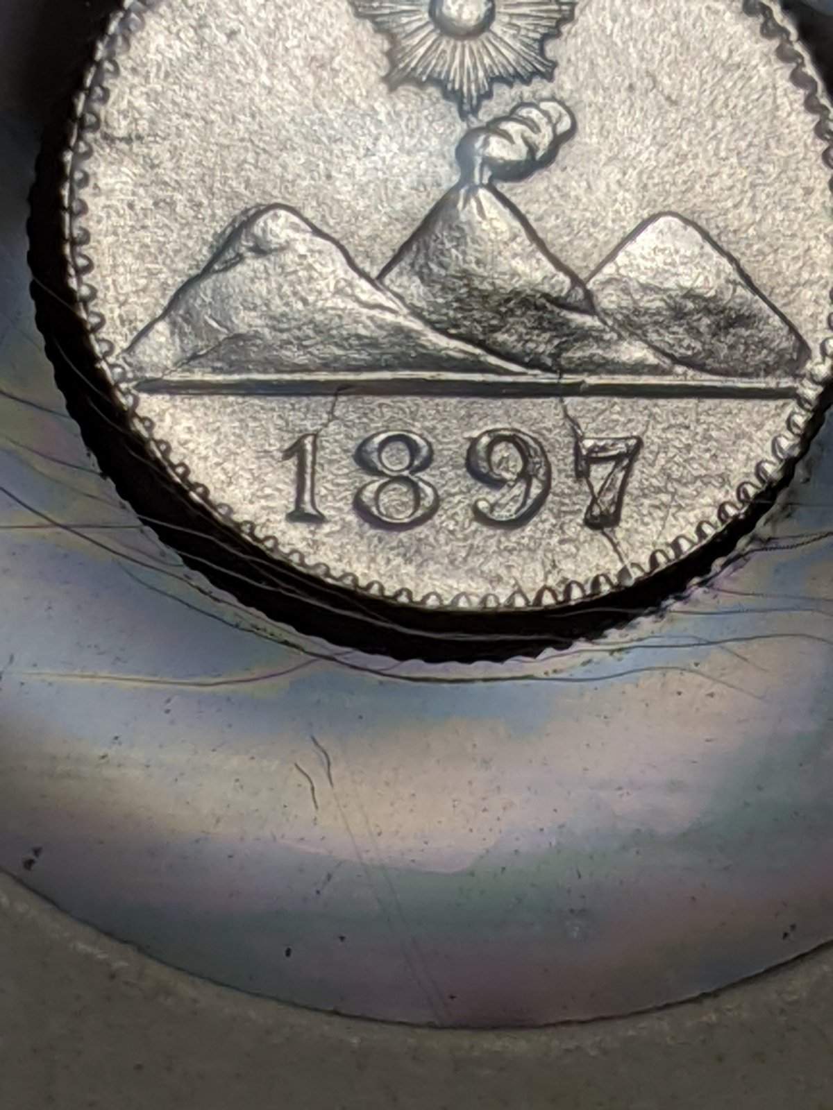 1897-Guatemalan-1/4-Real-MS