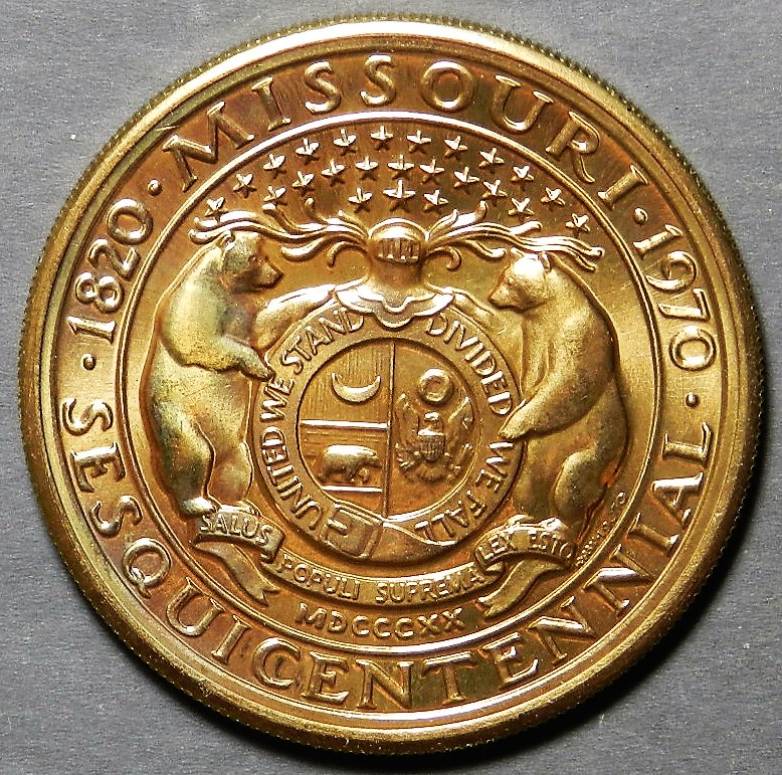 1820-1970-Missouri-Gateway-To-The-West-Sesquicentennial-Medal-Any-Info?