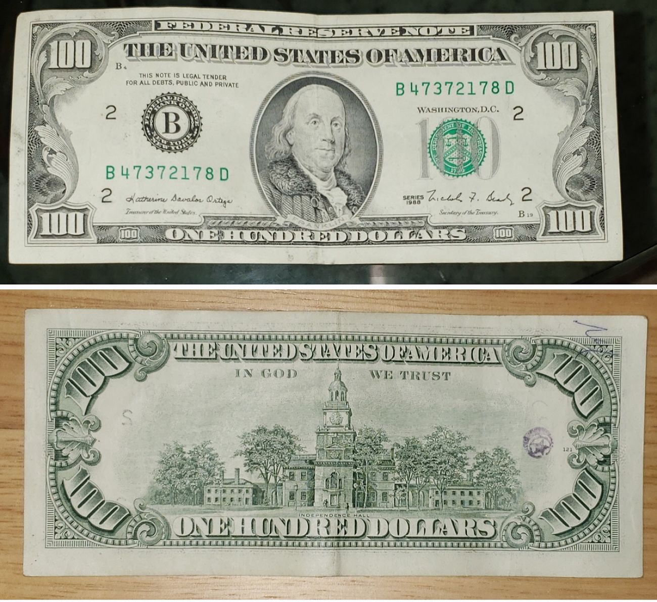 1988-$100.00-Bill-,-Is-It-Worth-Anything?-Besides-100-Dollars.