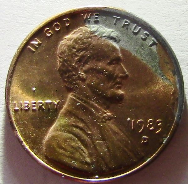 1983-D-Lincoln-Missing-Clad-Or-Damage