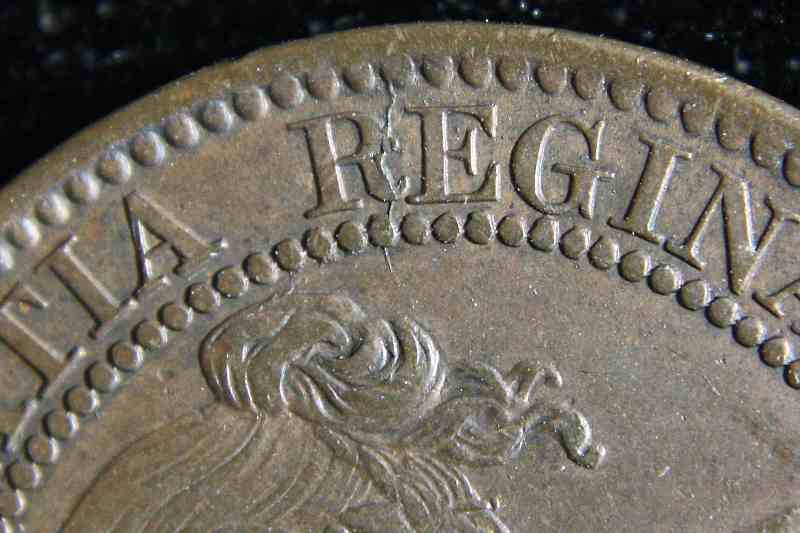 1859-Die-Break.--More-Fun-With-Canadian-Large-Cents