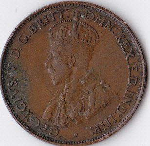 George-V-1/2-And-1-Penny-3-Coins