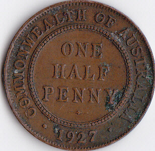 George-V-1/2-And-1-Penny-3-Coins