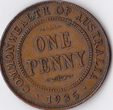 George-V-1/2-And-1-Penny-3-Coins