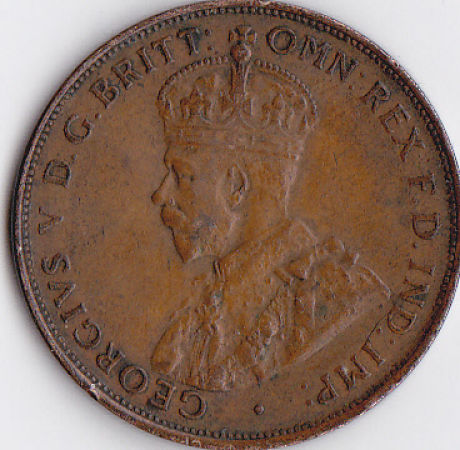 George-V-1/2-And-1-Penny-3-Coins