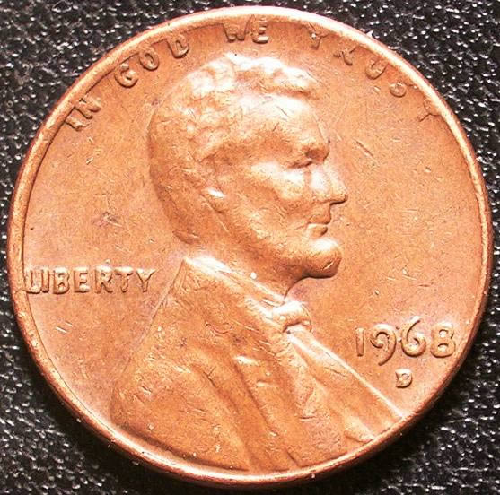 1967-Penny---Bust-Close-To-Rim...?