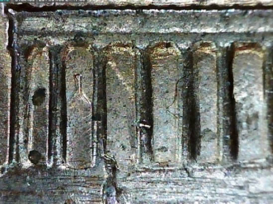 1983-P-Lincoln-Cent-With-Clashed-Die,-Large-Die-Crack,-Etc..