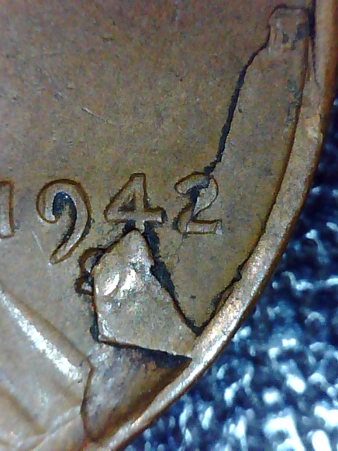 1942-S-Wheat-Cent-With-Lamination-Peel